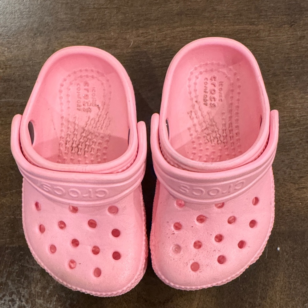 CROCS Kids Light Pink Slippers